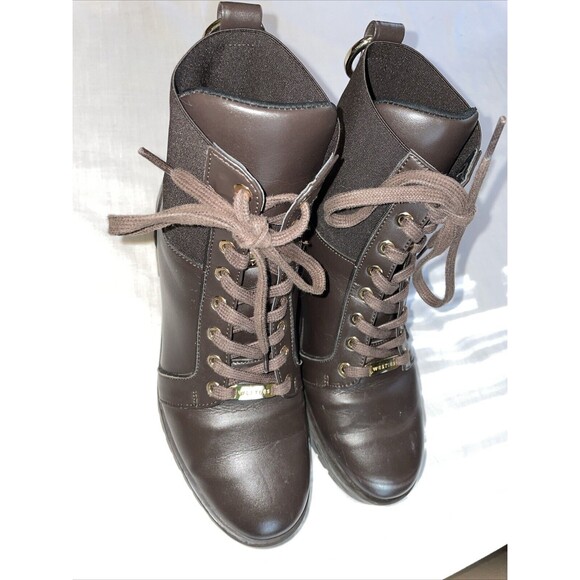 Westies Women’s Ankle Boots Size 7.5 M Brown Leather Going Out Party Outdoors - Picture 4 of 12